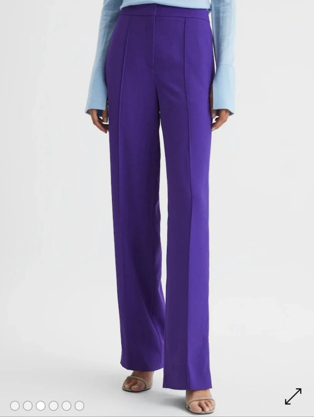 NWT REISS Aleah Elasticated Waist Wide Leg Pants Sz 4
